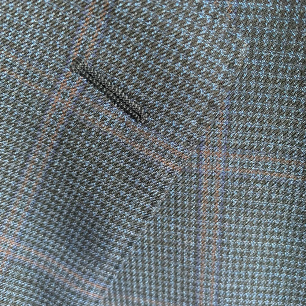Canali Plaid Blue Sport Coat 42R - Picture 3 of 5
